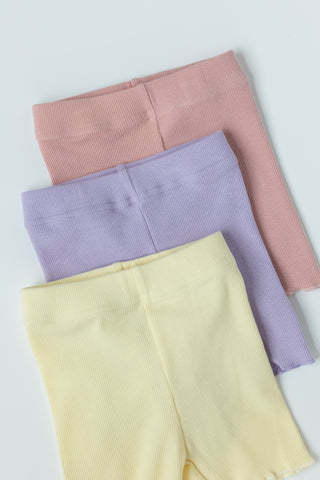Ribbed Biker Short