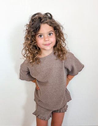 Waffle Knit Top